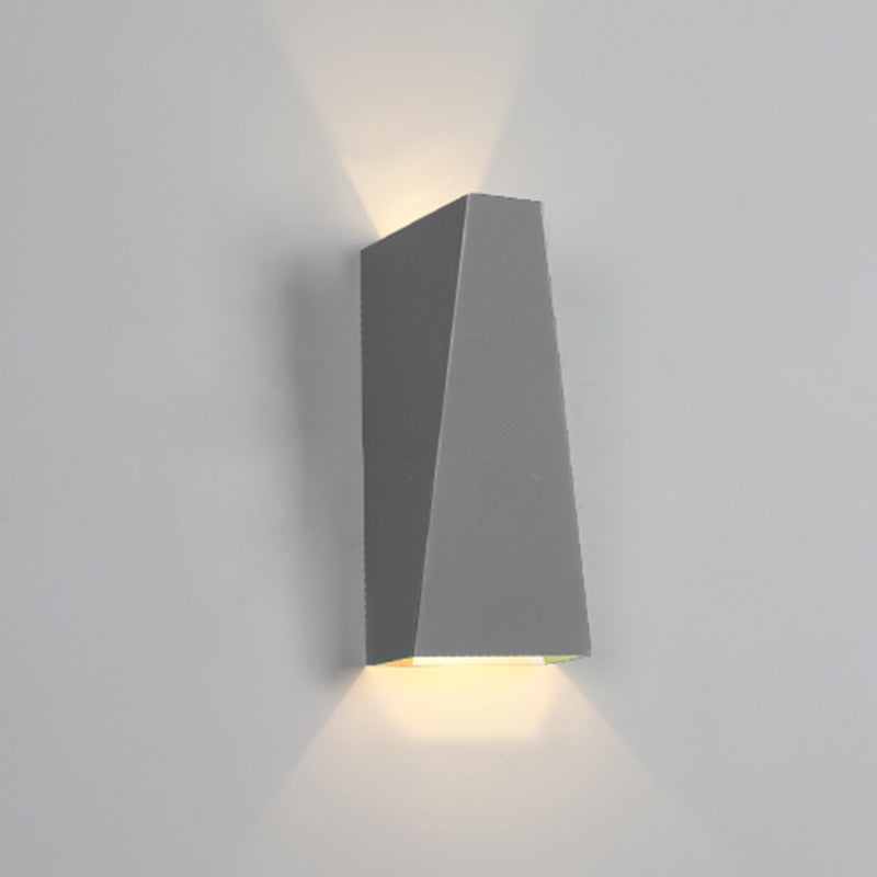 Mata rectangular de pared simple macarons estilo metal 1 apliques de luz