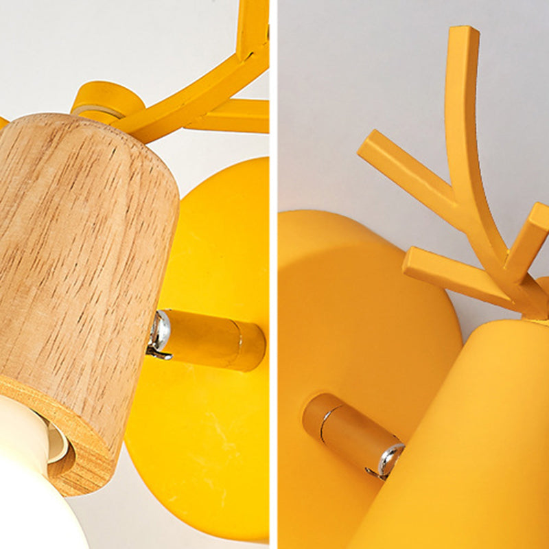 Ángulo ajustable 1 Luz de luz CONO Luz de pared Macaron Minimalista Metalista de metal de estilo