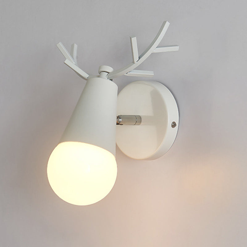 Ángulo ajustable 1 Luz de luz CONO Luz de pared Macaron Minimalista Metalista de metal de estilo