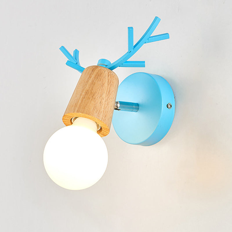 Ángulo ajustable 1 Luz de luz CONO Luz de pared Macaron Minimalista Metalista de metal de estilo