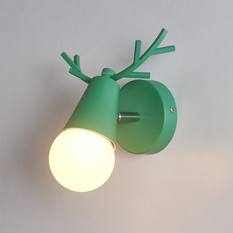 Ángulo ajustable 1 Luz de luz CONO Luz de pared Macaron Minimalista Metalista de metal de estilo