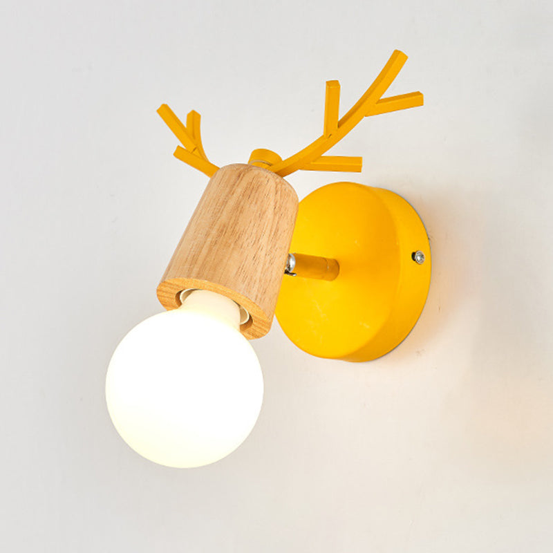 Ángulo ajustable 1 Luz de luz CONO Luz de pared Macaron Minimalista Metalista de metal de estilo