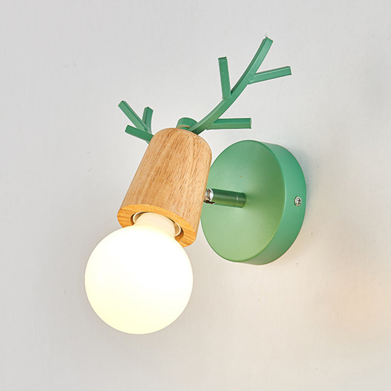 Ángulo ajustable 1 Luz de luz CONO Luz de pared Macaron Minimalista Metalista de metal de estilo