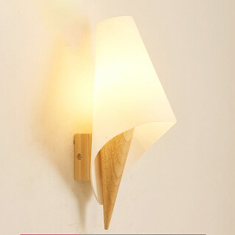 Spherical Wall Disconce Japanese Glass 1 Light Sponces con control inteligente