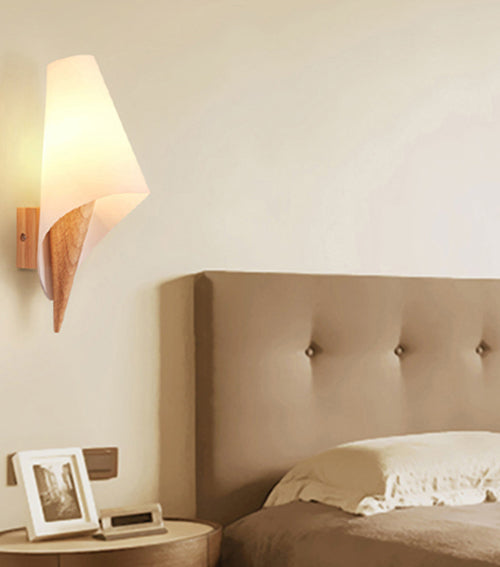 Spherical Wall Disconce Japanese Glass 1 Light Sponces con control inteligente