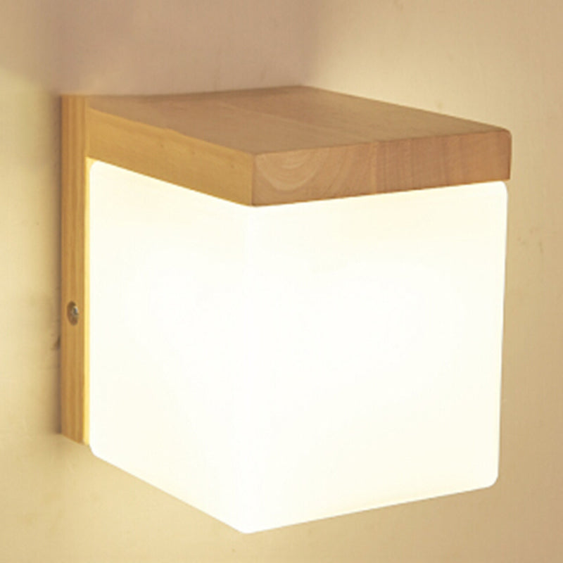 Spherical Wall Disconce Japanese Glass 1 Light Sponces con control inteligente