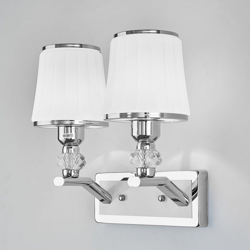 1 Light Armed Sconce Mur Light Modern Minimalist Style Glass Wall Sconce