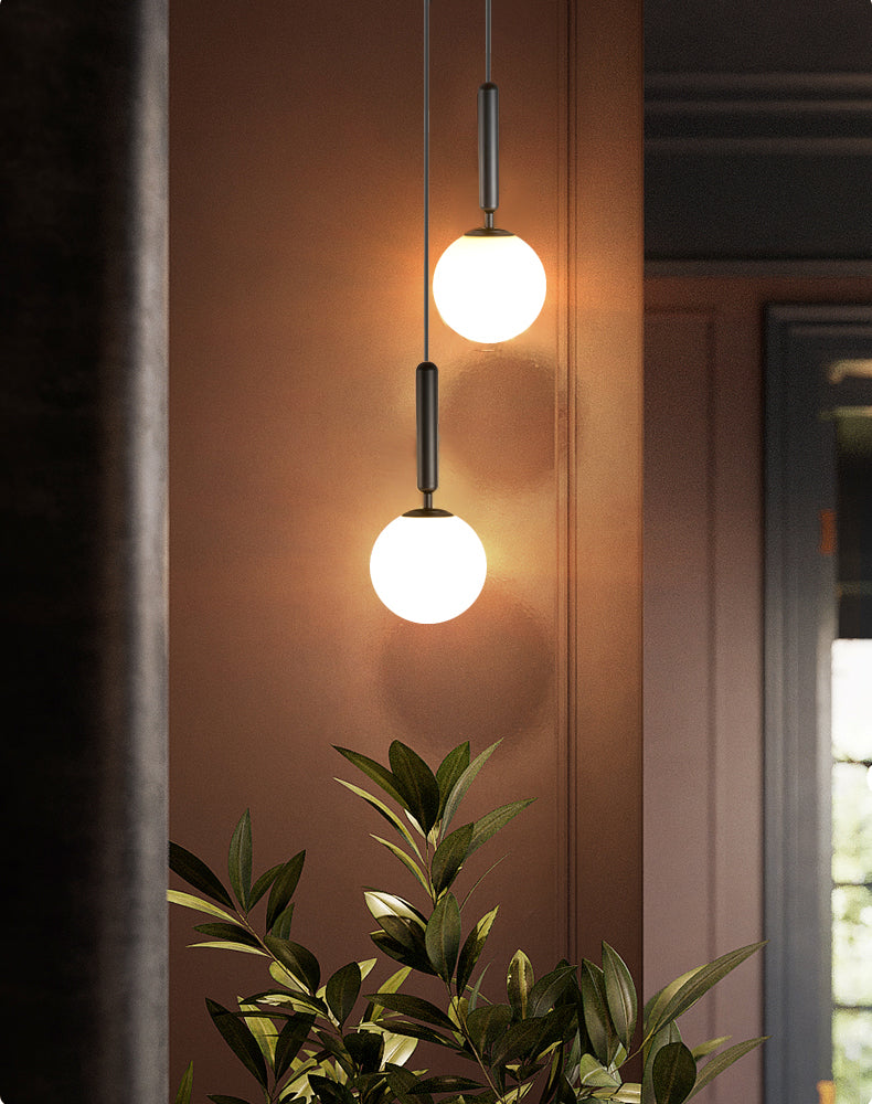 Globe Shaped Wall Sconce Modern Minimalist Style Glass 1 Light Sconces for Bedroom