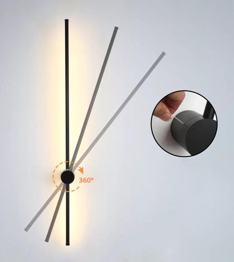 1 Licht linearer Wandleuchten moderner minimalistischer Eisenleuchten Wandleuchte