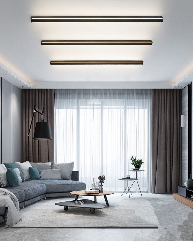 Creatieve minimalistische stijl lineaire wandkandelpas aluminium 1 lichte staten