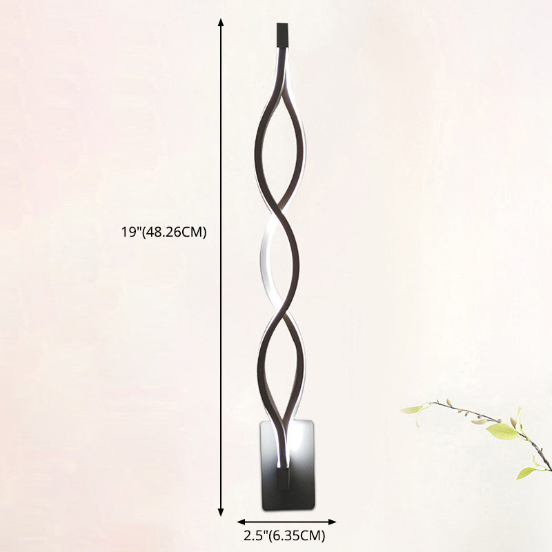 Creative Minimalist Style Linear Wall Sconce Aluminum 2 Lights Sconces