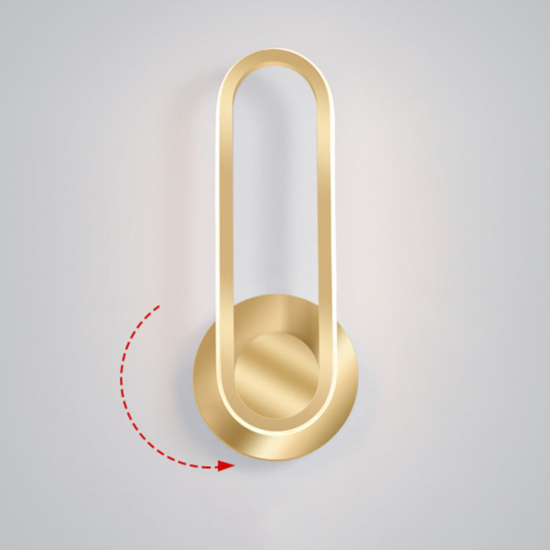 Apliques de pared oblata de estilo minimalista moderno placas de luz