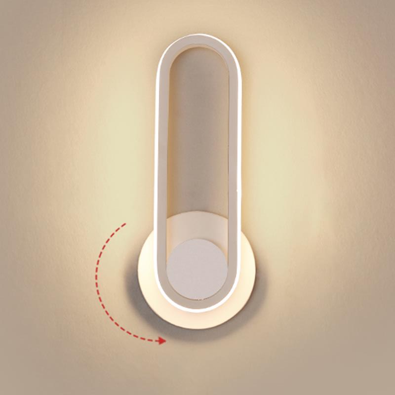 Apliques de pared oblata de estilo minimalista moderno placas de luz