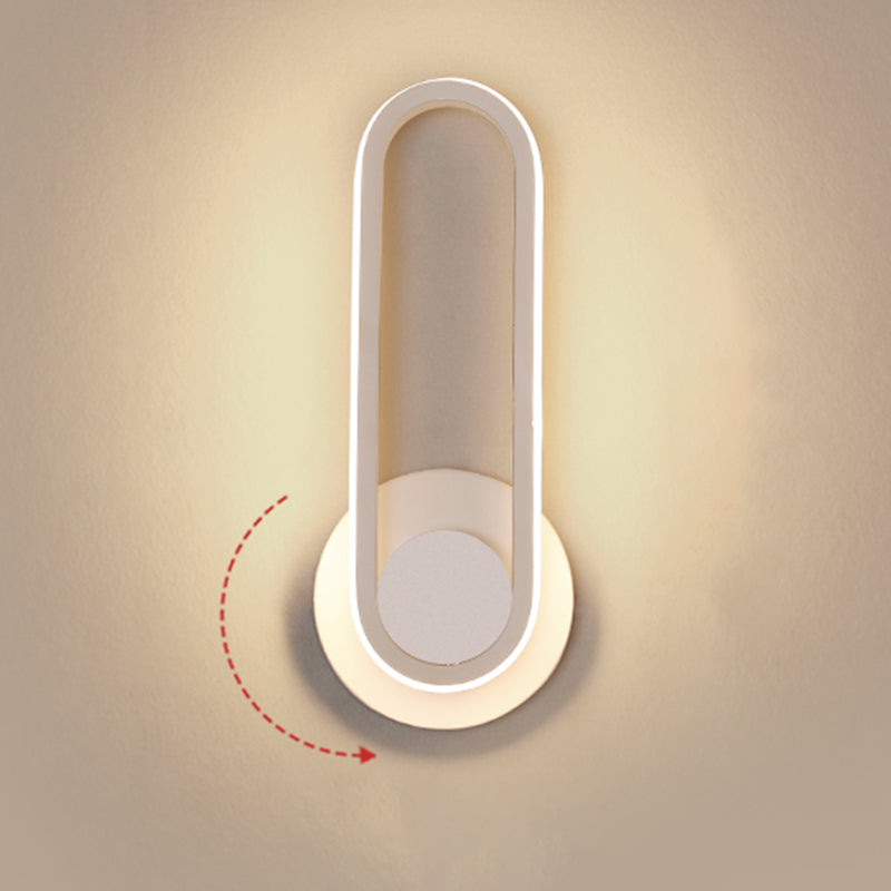 Apliques de pared oblata de estilo minimalista moderno placas de luz