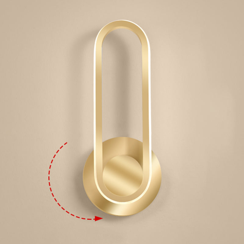 Apliques de pared oblata de estilo minimalista moderno placas de luz