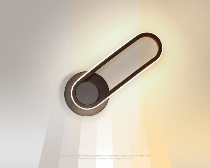 Apliques de pared oblata de estilo minimalista moderno placas de luz