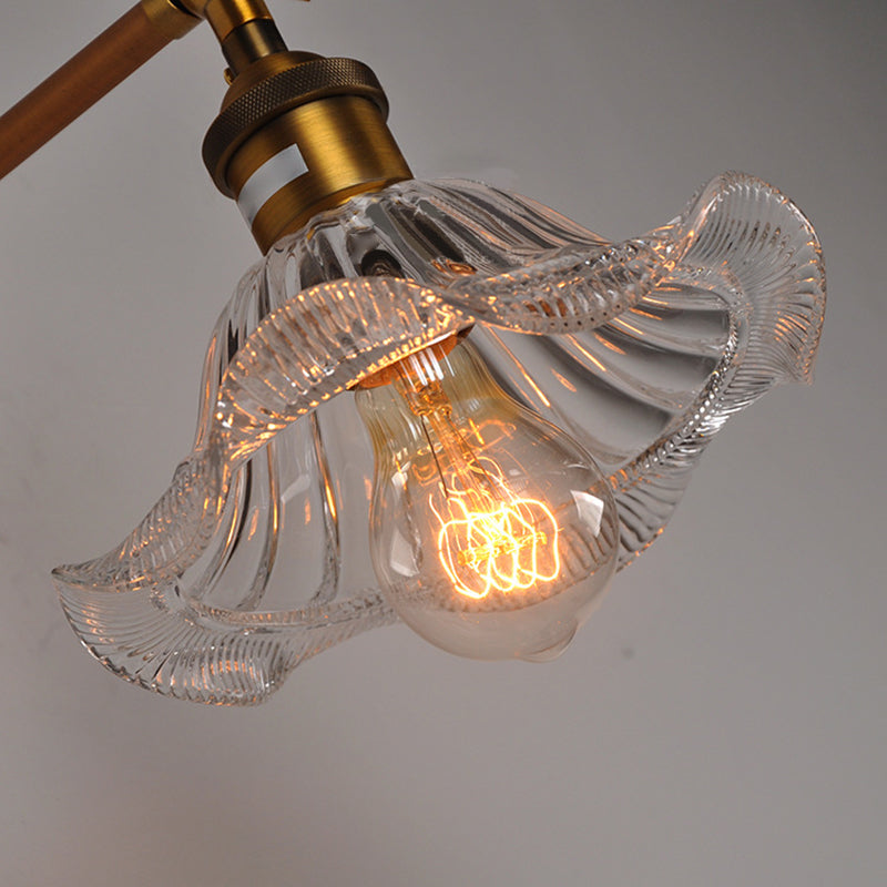 Glasradialschattenleuchte Wandleuchte amerikanische Retro Industrial Style 1 Lichtleuchte