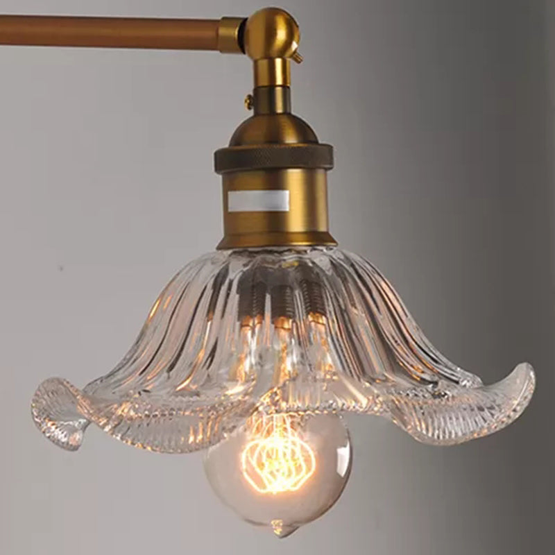 Glasradialschattenleuchte Wandleuchte amerikanische Retro Industrial Style 1 Lichtleuchte