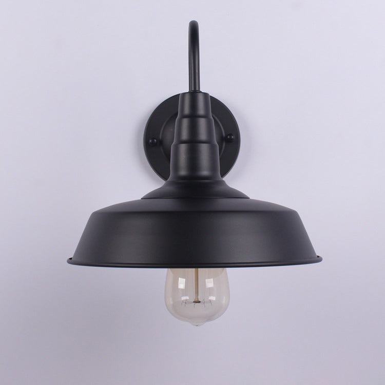 Retro Industrial Style Barn Sconce Wall Light Metal 1 Light Sconces