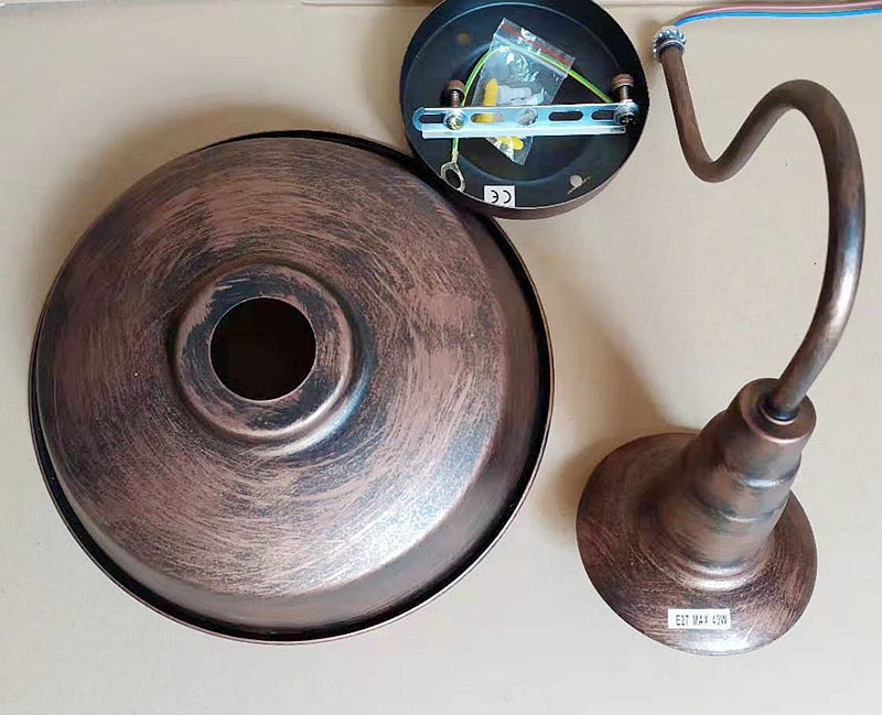 Retro Industrial Style Barn Sconce Wall Light Metal 1 Light Sconces