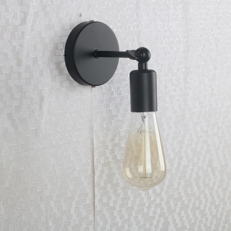 Lampadine aperte con funce parete luce retrò stile industriale in metallo 1 luce leggera
