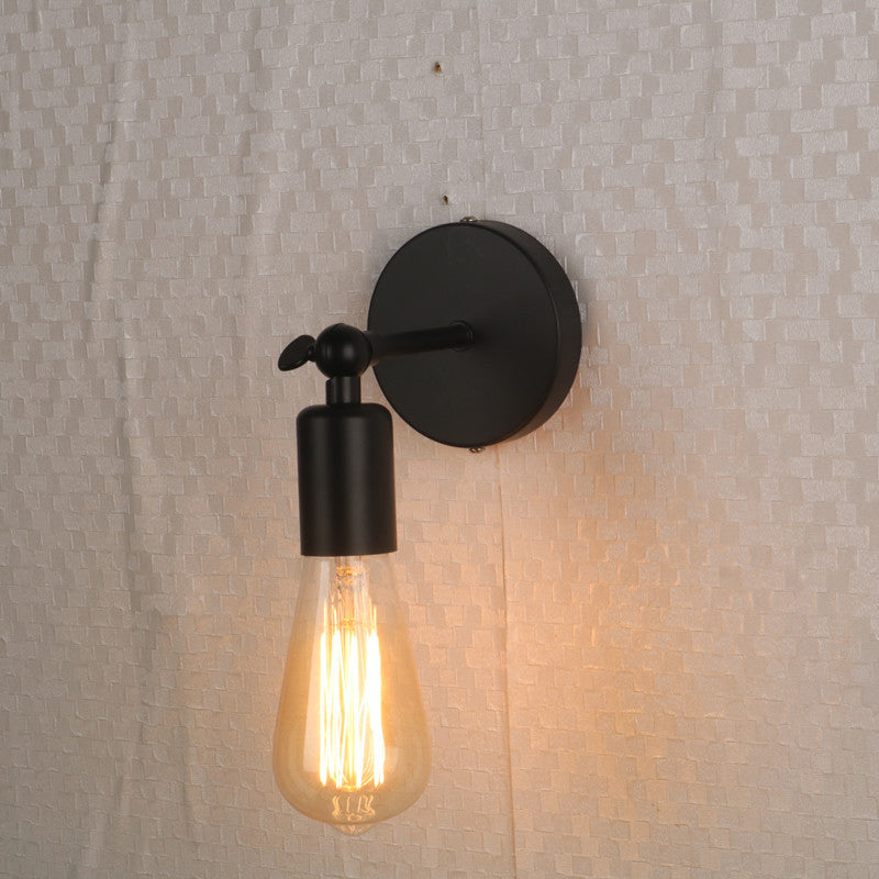 Lampadine aperte con funce parete luce retrò stile industriale in metallo 1 luce leggera
