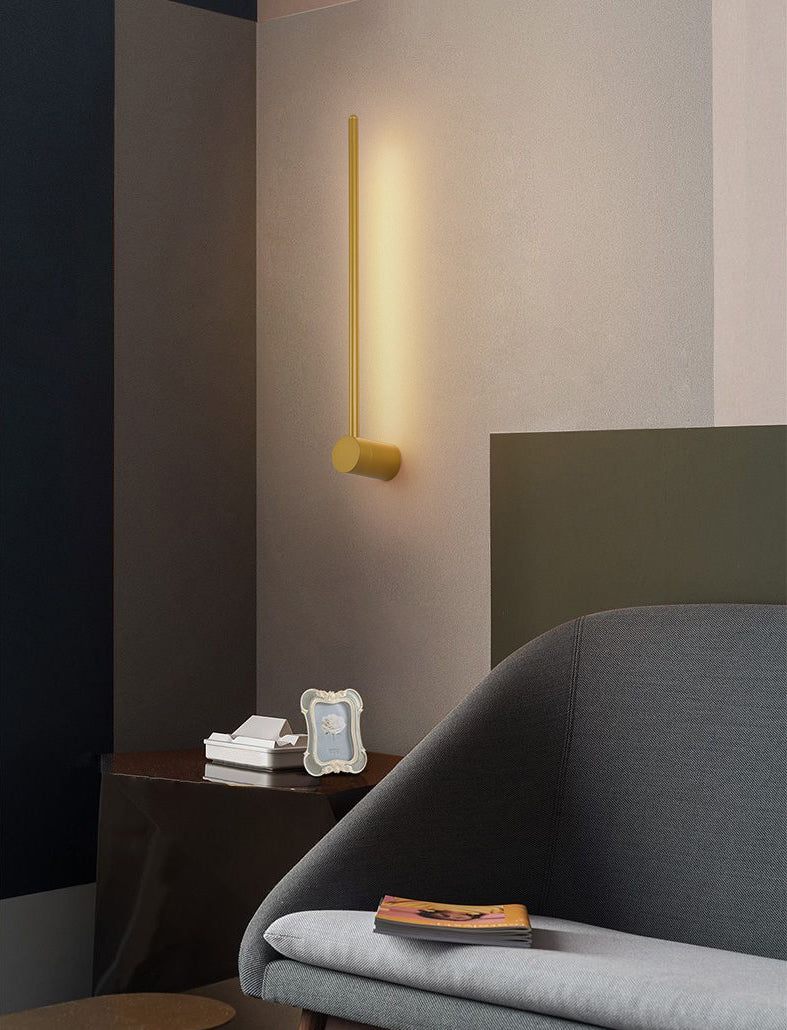 Estilo minimalista moderno Diconteo de pared lineal acrílico 1 apliques de luz