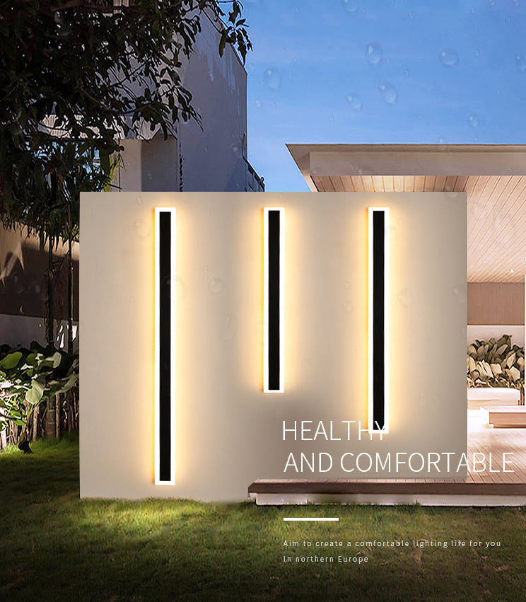 Moderner Stil Linearer Leuchtenleuchten Acryl 1 leichte Leuchten für Outdoor