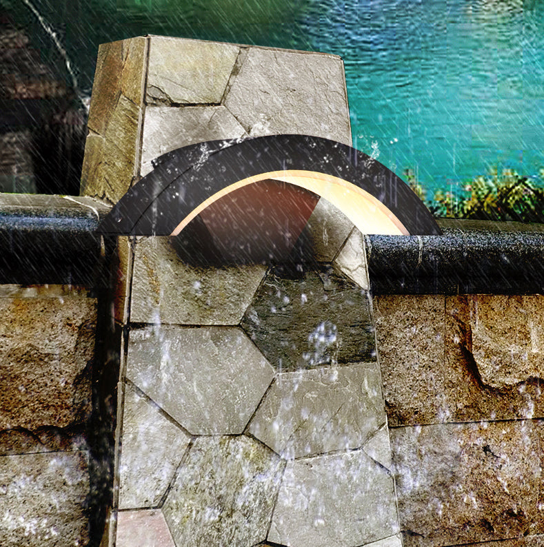 Arced Sconce Light Fixture Modern Minimalist Style Aluminum 1 Light Sconces