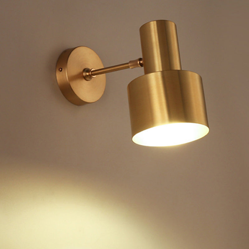 Cylinderical Sconce Light Fixture Modern Minimalist Style 1 Light Sconces for Bedroom