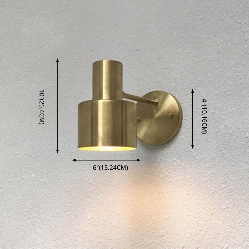 Cylinderical Sconce Light Fixture Modern Minimalist Style 1 Light Sconces for Bedroom