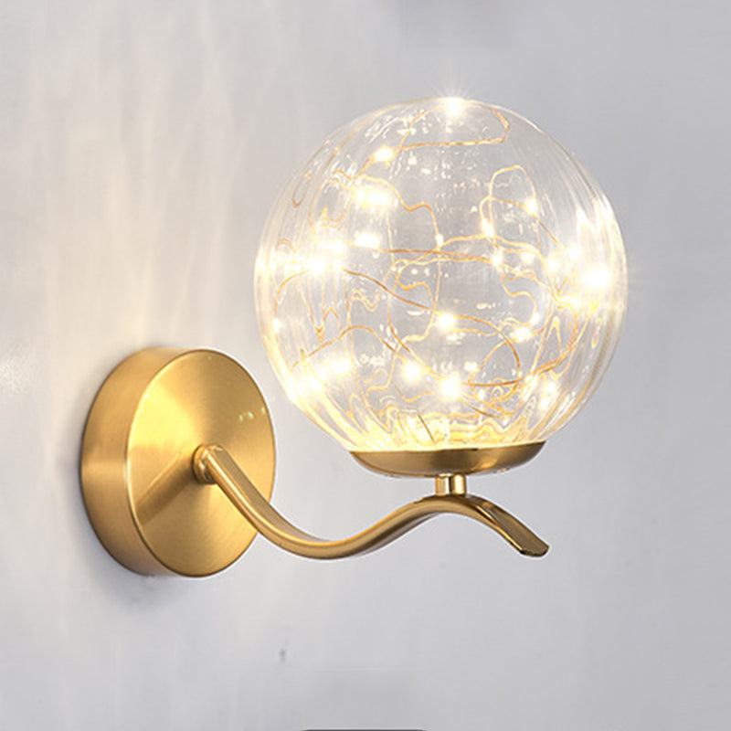 Creative Nordic Nordic Stipical Sconce Sconce Lampade Glass 1 Prononi leggeri