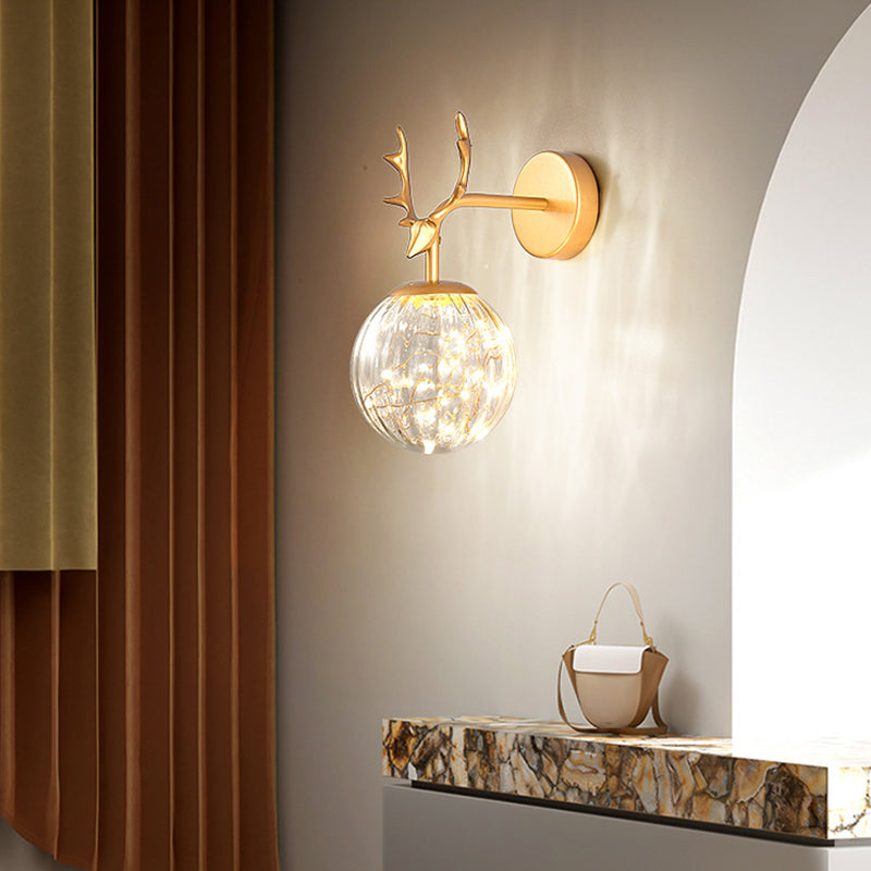 Creative Nordic Nordic Stipical Sconce Sconce Lampade Glass 1 Prononi leggeri