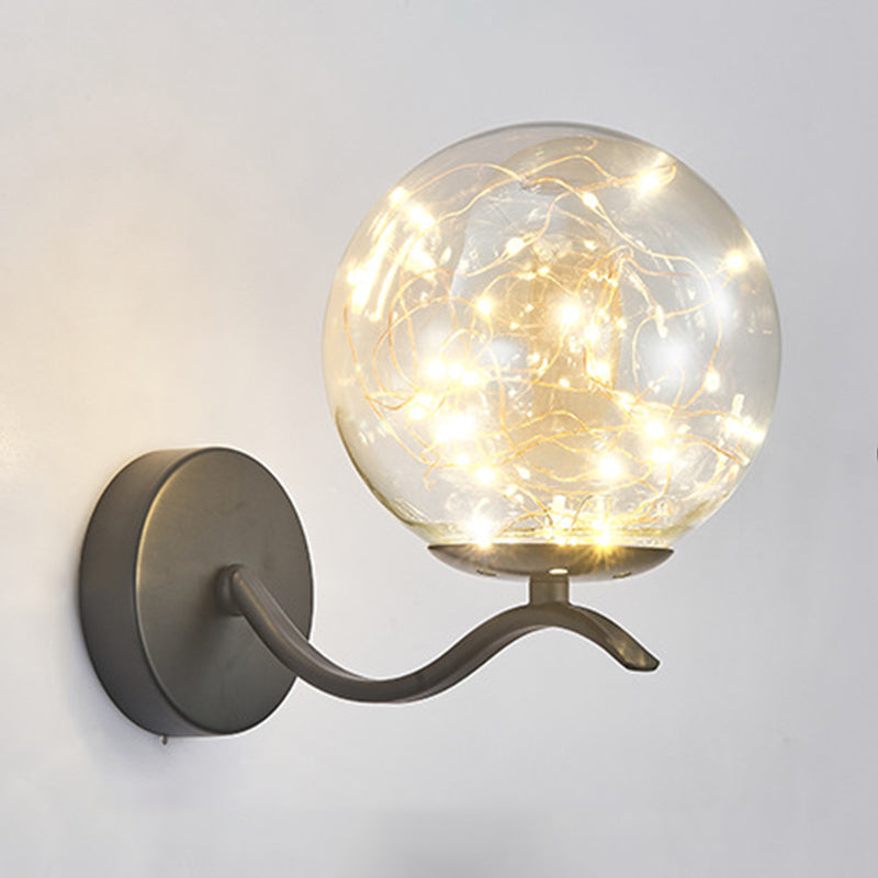 Creative Nordic Nordic Stipical Sconce Sconce Lampade Glass 1 Prononi leggeri