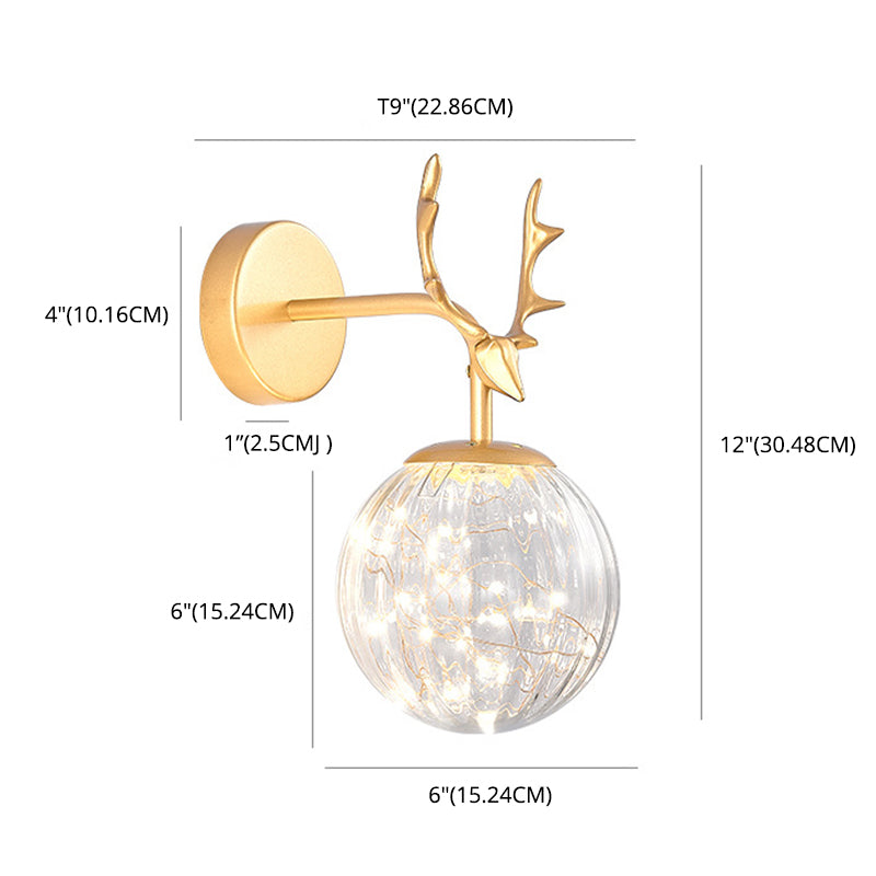 Creative Nordic Nordic Stipical Sconce Sconce Lampade Glass 1 Prononi leggeri