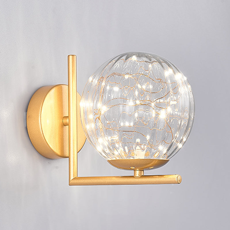 Creative Nordic Nordic Stipical Sconce Sconce Lampade Glass 1 Prononi leggeri