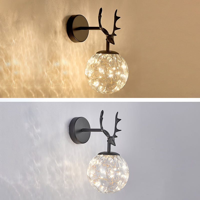 Creative Nordic Nordic Stipical Sconce Sconce Lampade Glass 1 Prononi leggeri