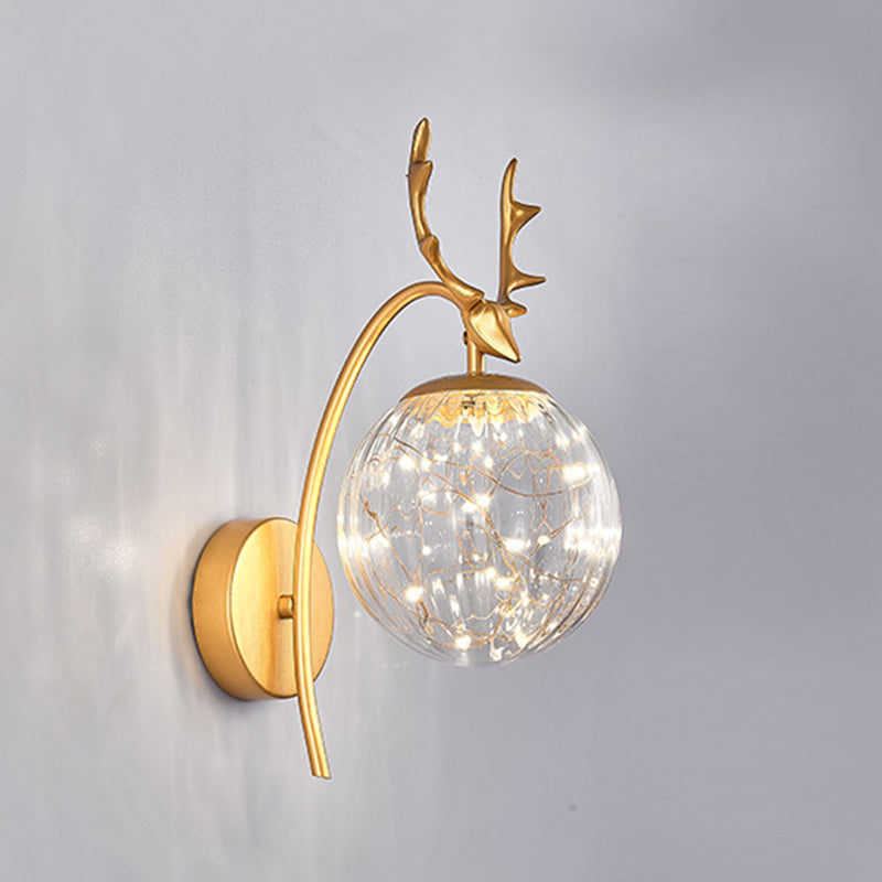 Creative Nordic Nordic Stipical Sconce Sconce Lampade Glass 1 Prononi leggeri