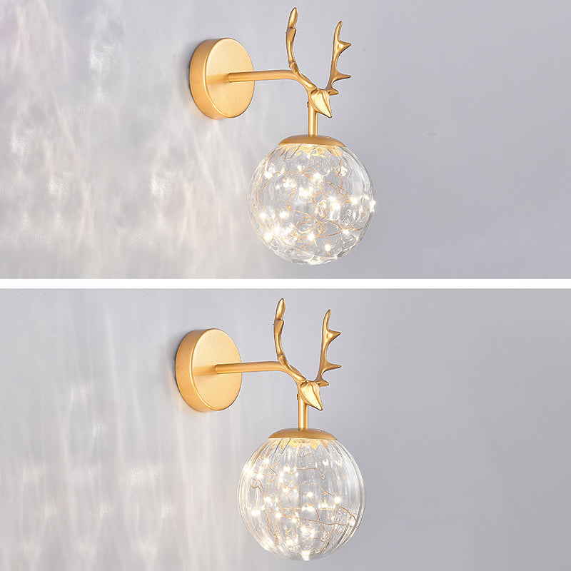 Creative Nordic Nordic Stipical Sconce Sconce Lampade Glass 1 Prononi leggeri