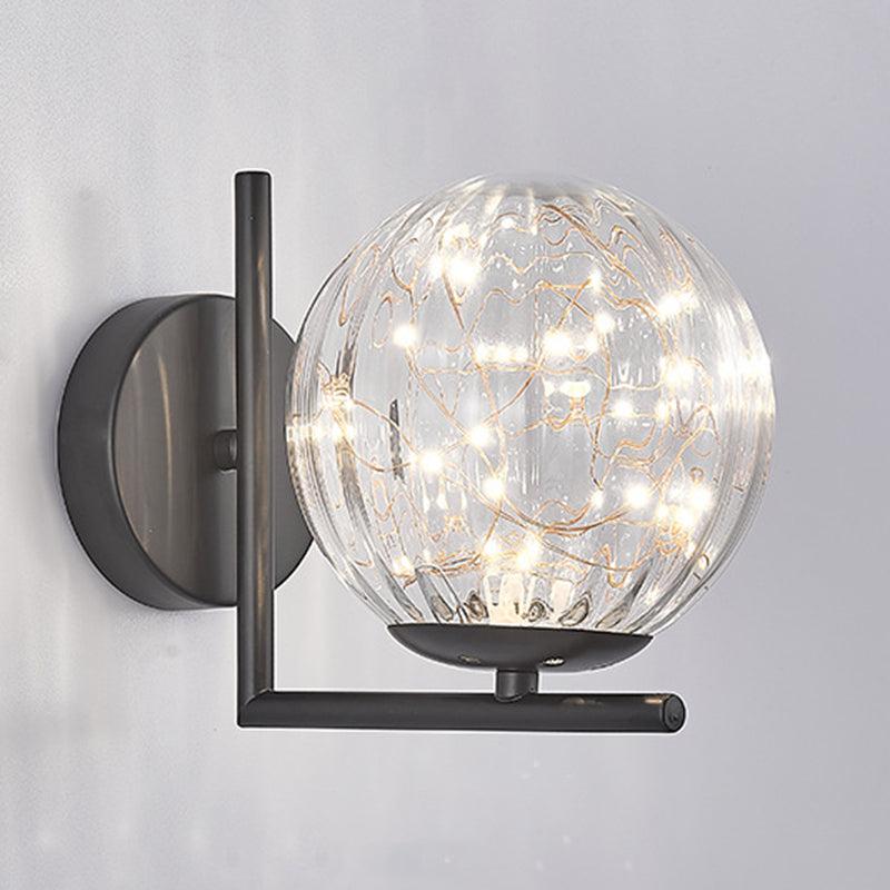 Creative Nordic Nordic Stipical Sconce Sconce Lampade Glass 1 Prononi leggeri