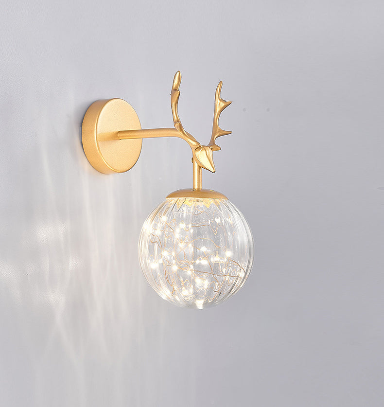 Creative Nordic Nordic Stipical Sconce Sconce Lampade Glass 1 Prononi leggeri