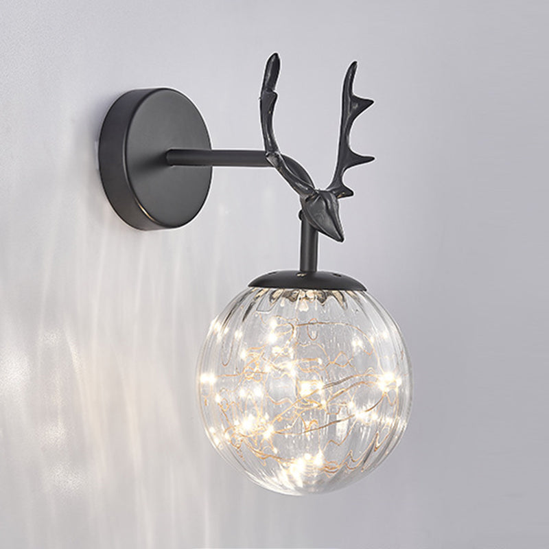 Creative Nordic Nordic Stipical Sconce Sconce Lampade Glass 1 Prononi leggeri