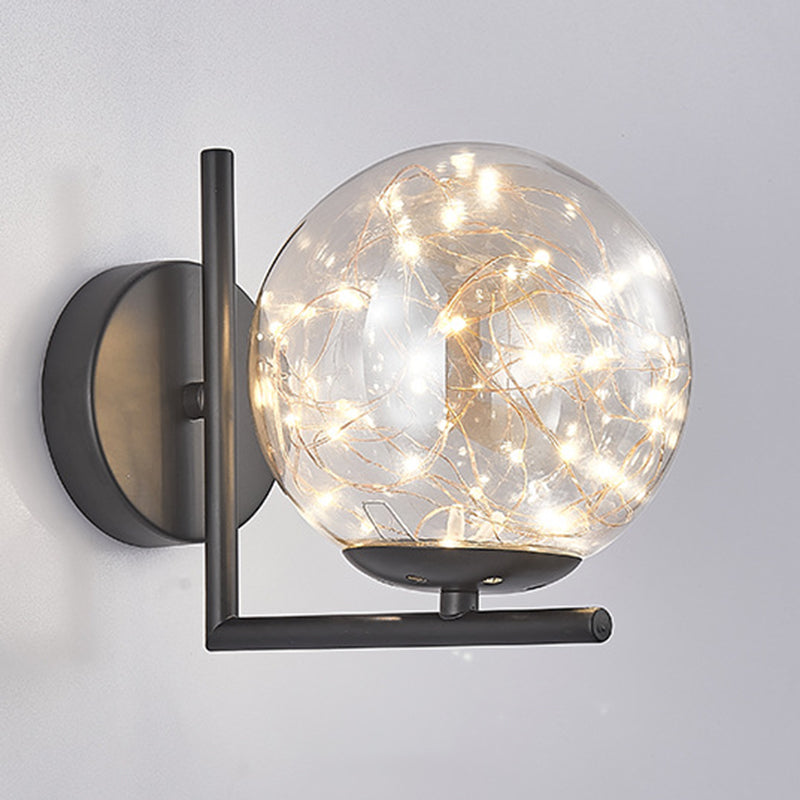 Creative Nordic Nordic Stipical Sconce Sconce Lampade Glass 1 Prononi leggeri