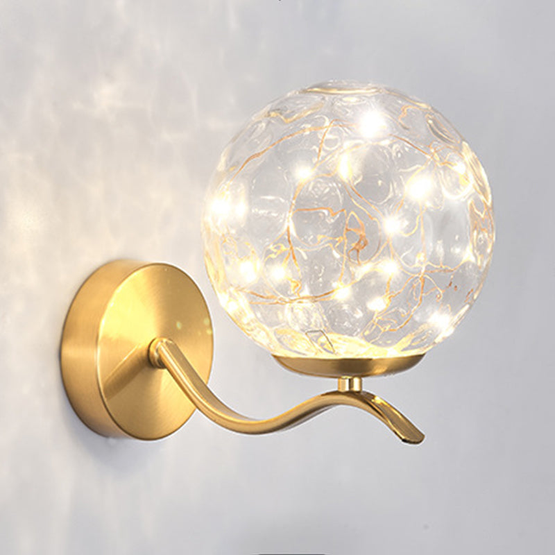 Creative Nordic Nordic Stipical Sconce Sconce Lampade Glass 1 Prononi leggeri