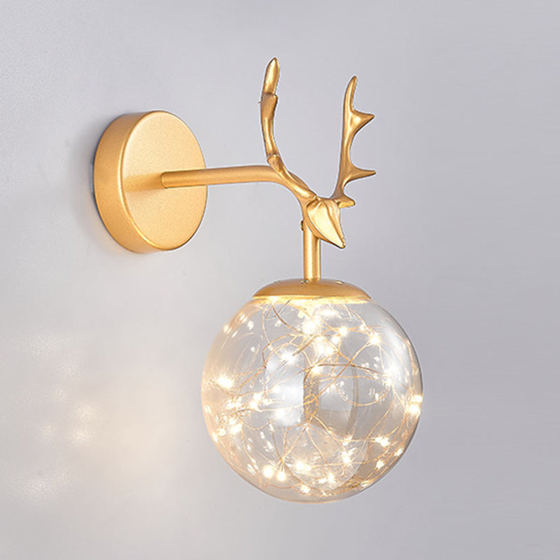 Creative Nordic Nordic Stipical Sconce Sconce Lampade Glass 1 Prononi leggeri