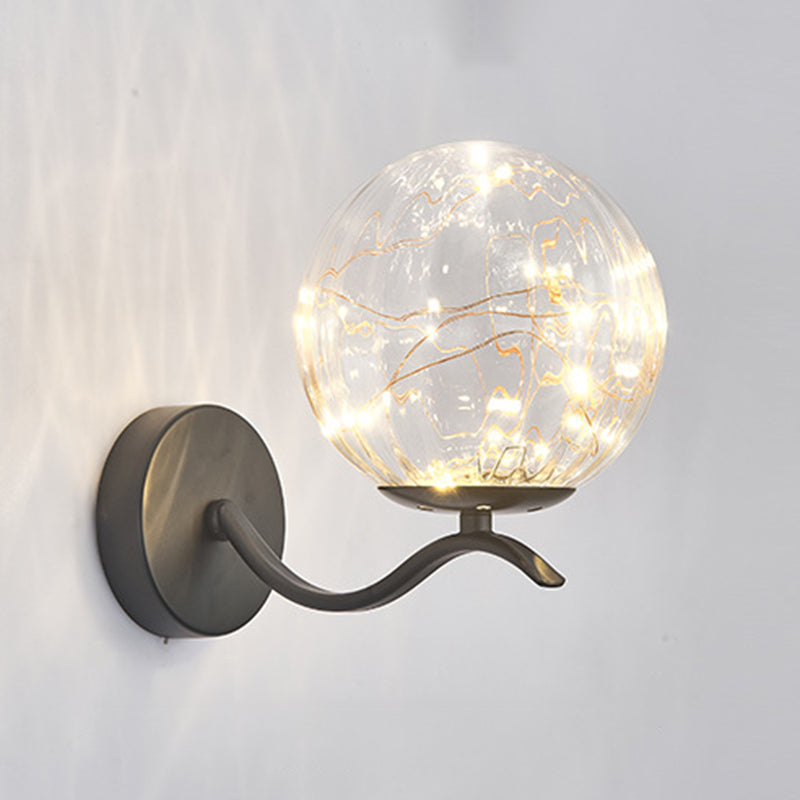 Creative Nordic Nordic Stipical Sconce Sconce Lampade Glass 1 Prononi leggeri