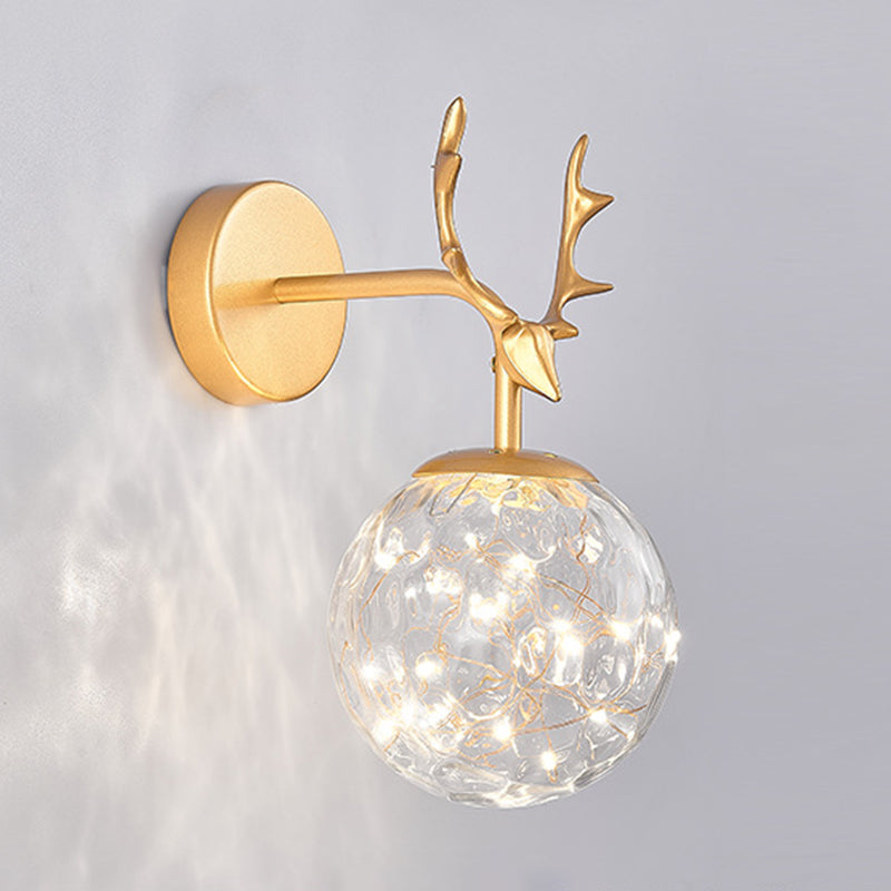 Creative Nordic Nordic Stipical Sconce Sconce Lampade Glass 1 Prononi leggeri