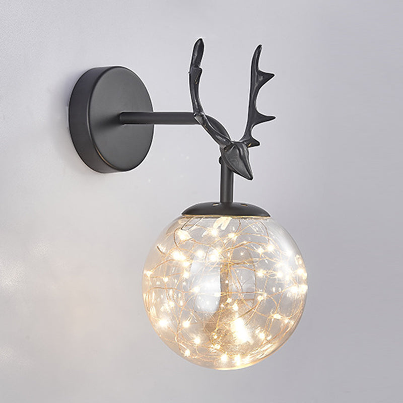 Creative Nordic Nordic Stipical Sconce Sconce Lampade Glass 1 Prononi leggeri