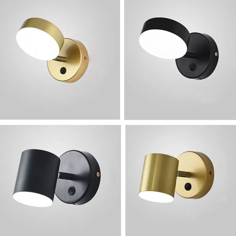 Luminaire à applique cylindrericale Métal de style moderne 1 appliques lumineuses