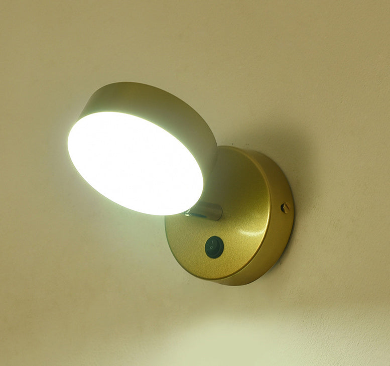 Cylinderical Sconce Light Fixture Modern Style Metal 1 Light Sconces